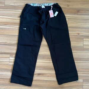 Koi Lindsey Black Scrub Pants XL Nursing Scubs NEW W/Tags